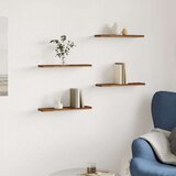 vidaXL Zidne police 4kom boja staro drvo 40x10x1,5cm konstruirano drvo | shoptok.hr
