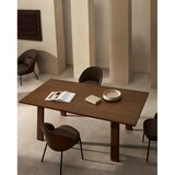 Kave Home Proširiv blagovaonski stol s dodatnom pločom s pločom stola u dekoru oraha 95x200 cm Arlen – | shoptok.hr