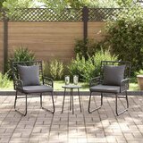  Vrtni set za objed 3 pcs Crna i antracit poliratan | shoptok.hr