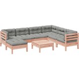  8-dijelni set vrtnih sofa s jastucima masivno drvo duglazije | shoptok.hr
