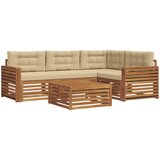  Set vanjskih sofa 5 kom. Prirodna i bež | shoptok.hr