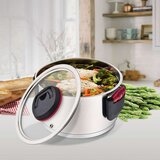  Lonac s Poklopcem Feel Maestro MR-3530-20 Crno crvena Čelik Nehrđajući Čelik Plastika Ø 20 cm 3 2 L | shoptok.hr