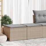 vidaXL 2-dijelni set vrtnih sofa s jastucima bež od poliratana bagrem | shoptok.hr