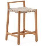 Kave Home Leseni vrtni stolček v naravni barvi Giverola - | Shoptok.si