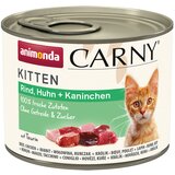 Animonda Carny Kitten 12 x 200 g - Govedina, piletina i kunić Cijene