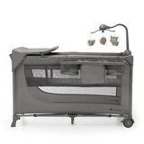 Kinderkraft Putni krevetić s dodacima 3u1 Joy 2, Dark Grey | shoptok.hr