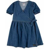 Levi's Dječja traper haljina boja: tamno plava, mini, širi se prema dolje