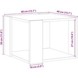  Stol za kavu Artisan hrast 40x40x30 cm izrađeno drvo | shoptok.hr