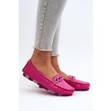 S. BARSKI Suede Comfortable Loafers Fuchsia Giovana | Shoptok.si