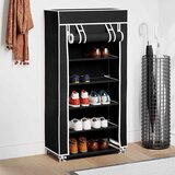 Ormarić za Cipele s Pokrovom od Tekstila 58 x 28 x 106 cm Crni | Eponuda.ba