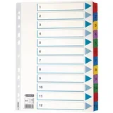 kartonska A4 brojevi 1-12 kolor 12listova Esselte 100162