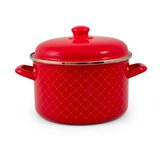 Metalac duboka šerpa ZLATNA MREŽICA 24cm/6,75lit Crvena - VIZUELNO OŠTEĆENJE u