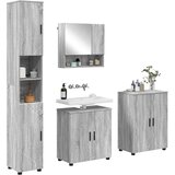  Set namještaja za kupaonicu 4 kom. Siva Sonoma 61 x 35 x 64 cm | shoptok.hr
