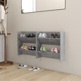 vidaXL Zidni ormarići za cipele 2 kom boja betona 60x18x60 cm iverica Cijene