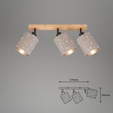 BRILONER 2078-031 - Reflektorsko svetlo SPOTLIGHT 3xE27/25W/230V, bež | Eponuda.com