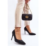 Boto Black Glitter Decorated High Heels Klonisa | Shoptok.si