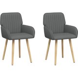  Trpezarijske stolice 2 pcs Tkanina Tamnosiva | Eponuda.com