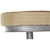  Tabure DKD Home Decor Srebrna Metal Svijetlo smeđi Ratan (44 x 41 x 82 cm) | shoptok.hr