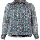 Vero Moda Curve Bluza 'ABBY' modra / roza / črna / bela | Shoptok.si