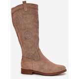 S. BARSKI Boots With Perforated Shaft On Flat Heel S.Barski | Shoptok.si