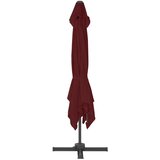  Konzolni vrtni suncobran s aluminijskim stupom 400x300 cm bordo | Eponuda.ba