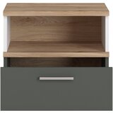 Modern Living Nočna Omarica Twenty, Bela, Barva Hrasta, Barva Grafita | Shoptok.si