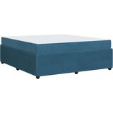  Posteljni okvir z vzmetnico Modra 180 x 200 cm Žamet | Shoptok.si