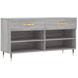 Maison Chic Klop za čevlje - Sedež za čevlje siva sonoma 102x35x55 cm inženirski les, (21778227) Cene