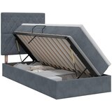  s madracem i skladištem Tamnosiva 90 x 200 cm Baršun | shoptok.hr