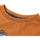  Dječja majica dugih rukava tamna oker boja 92 | shoptok.hr