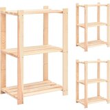 vidaXL Stalci za pohranu s 3 razine 3 kom 60x38x90 cm borovina 150 kg cijene