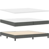  Krevet s opruga kutije Tamno siva 200 x 200 cm tkanina | shoptok.hr