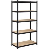 Songmics regal 50 x 100 x 200 cm, rjavo-crna, GLR050B01 cene
