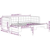  Dnevni krevet na razvlačenje plavi 80 x 200 cm baršunasti | shoptok.hr