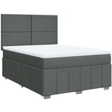  Krevet s oprugama i madracem tamnosivi 140x190 cm od tkanine | shoptok.hr