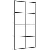  Klizna vrata s priborom 102,5x205 cm od stakla ESG i aluminija | shoptok.hr