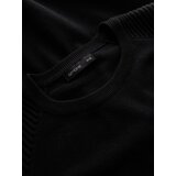 Ombre Men's raglan sweater with ribbed sleeves - black | shoptok.hr