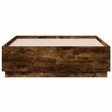  Okvir za krevet s LED svjetlima boja hrasta 135 x 190 cm drveni | Eponuda.ba