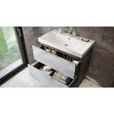 Germania Sivi zidni ormarić s umivaonikom u sjajnom dekoru 81x65 cm Vasio – | shoptok.hr