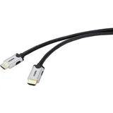 HDMI priključni kabel 0.50 m SP-9063160 upleteni parovi crna boja [1x muški konektor HDMI - 1x muški