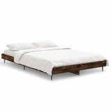 Maison Chic Posteljni okvir - Dvoposteljna postelja - Zakonska postelja brez vzmetnice hrast 120x190 cm inženirski les-J11887, (21774790) | Shoptok.si