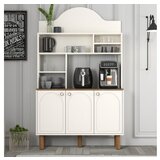 Hanah home bohem 861 višenamenska vitrina za kafe u beloj boji (845HCT5822)