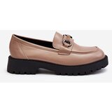 VINCEZA Women's Beige Faux Leather Moccasins Ledda | shoptok.hr
