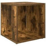  Bočni stolić dimljeni hrast 33 x 33 x 34,5 cm konstruirano drvo | shoptok.hr