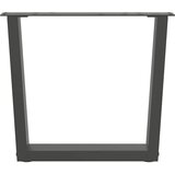  Noge za klub stolić V-oblika 2 kom antracit 50 x (42-43,3) cm čelik | Shoptok.si