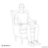  Fotelja s footstoolom 2 kom. Svjetlosiva Baršun | shoptok.hr