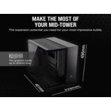 Corsair kućište 6500X mid-tower/dve komore/kaljeno staklo/bez napajanja/crna/obsidijan aluminijum | ePonuda.com