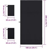 vidaXL Komplet športnih brisač 3 pcs Črna Poliester in poliamid | Shoptok.si