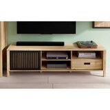 Premium Living Tv-element Jytana, Barva Hrasta, Črna | Shoptok.si