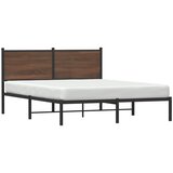  Metalni okvir kreveta bez madraca smeđa boja hrasta 140x200 cm | shoptok.hr